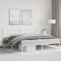 Estructura de cama con cabecero metal blanca 200x200 cm de , Camas y somieres - Ref: Foro24-355421, Precio: 101,37 €, Descuen...