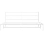 Estructura de cama con cabecero metal blanca 200x200 cm de , Camas y somieres - Ref: Foro24-355421, Precio: 101,37 €, Descuen...