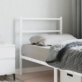 White metal headboard 75 cm by , Headboards and footboards - Ref: Foro24-355440, Price: 21,99 €, Discount: %