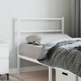 White metal headboard 90 cm by , Headboards and footboards - Ref: Foro24-355442, Price: 21,90 €, Discount: %