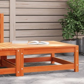 Garden stool solid wax brown pine wood 70x70x30 cm by , Modular outdoor sofas - Ref: Foro24-837939, Price: 52,99 €, Discount: %