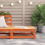 Garden stool solid wax brown pine wood 70x70x30 cm by , Modular outdoor sofas - Ref: Foro24-837939, Price: 50,92 €, Discount: %