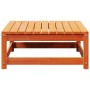 Garden stool solid wax brown pine wood 70x70x30 cm by , Modular outdoor sofas - Ref: Foro24-837939, Price: 50,92 €, Discount: %