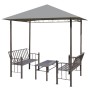 Garden kiosk with anthracite gray table and benches 2.5x1.5x2.4 cm by vidaXL, Tents and gazebos - Ref: Foro24-44755, Price: 3...