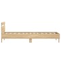 Bed frame headboard LED lights Sonoma oak 90x190 cm by , Beds and slatted bases - Ref: Foro24-838745, Price: 90,69 €, Discoun...