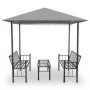 Garden kiosk with anthracite gray table and benches 2.5x1.5x2.4 cm by vidaXL, Tents and gazebos - Ref: Foro24-44755, Price: 3...