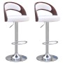 Kitchen stools 2 pcs curved wood artificial leather by , Kitchen stools - Ref: Foro24-242201, Price: 219,99 €, Discount: %