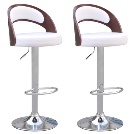 Kitchen stools 2 pcs curved wood artificial leather by , Kitchen stools - Ref: Foro24-242201, Price: 219,99 €, Discount: %