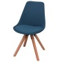 Dining chairs 4 units blue fabric by , dining chairs - Ref: Foro24-243569, Price: 290,99 €, Discount: %