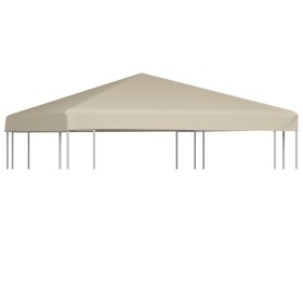 Gazebo awning 310 g/m² 3x3 m beige by vidaXL, Covers for tents and gazebos - Ref: Foro24-44778, Price: 93,30 €, Discount: %