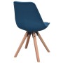 Dining chairs 4 units blue fabric by , dining chairs - Ref: Foro24-243569, Price: 290,99 €, Discount: %