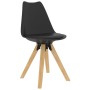 Dining chairs 4 pcs black PP and solid beech wood by , dining chairs - Ref: Foro24-324226, Price: 191,37 €, Discount: %