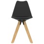 Dining chairs 4 pcs black PP and solid beech wood by , dining chairs - Ref: Foro24-324226, Price: 191,37 €, Discount: %