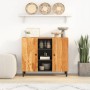 Solid acacia wood auxiliary cabinet 90x33x75 cm by , Sideboards - Ref: Foro24-356883, Price: 156,30 €, Discount: %