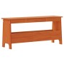 Hallway bench solid wax brown pine wood 100x28x45 cm by , Benches for halls and storage - Ref: Foro24-837384, Price: 52,39 €,...