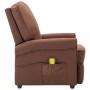 Brown fabric electric massage chair by , Electric massage chairs - Ref: Foro24-322450, Price: 177,53 €, Discount: %