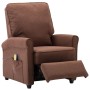 Brown fabric electric massage chair by , Electric massage chairs - Ref: Foro24-322450, Price: 177,53 €, Discount: %