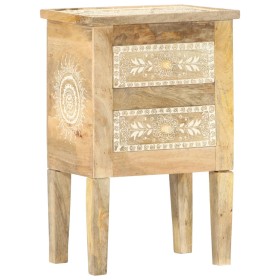 Hand painted bedside table solid mango wood 40x30x60 cm by vidaXL, Nightstands - Ref: Foro24-286161, Price: 125,99 €, Discoun...