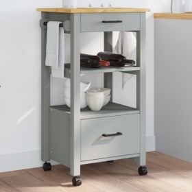 MONZA kitchen cart solid pine wood 48x40x90 cm by , Kitchen and dining carts - Ref: Foro24-376083, Price: 124,07 €, Discount: %