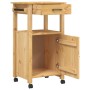 Carrito de cocina MONZA madera maciza de pino 48x40x90 cm de , Carros de cocina y comedor - Ref: Foro24-376088, Precio: 108,1...