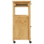 Carrito de cocina MONZA madera maciza de pino 48x40x90 cm de , Carros de cocina y comedor - Ref: Foro24-376088, Precio: 108,1...