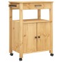 Carrito de cocina MONZA madera maciza de pino 60x40x90 cm de , Carros de cocina y comedor - Ref: Foro24-376097, Precio: 150,6...