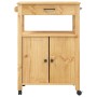 Carrito de cocina MONZA madera maciza de pino 60x40x90 cm de , Carros de cocina y comedor - Ref: Foro24-376097, Precio: 150,6...