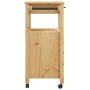 Carrito de cocina MONZA madera maciza de pino 60x40x90 cm de , Carros de cocina y comedor - Ref: Foro24-376097, Precio: 150,6...