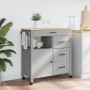 MONZA kitchen cart solid pine wood 84x40x90 cm by , Kitchen and dining carts - Ref: Foro24-376110, Price: 257,81 €, Discount: %