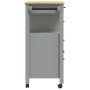 MONZA kitchen cart solid pine wood 84x40x90 cm by , Kitchen and dining carts - Ref: Foro24-376110, Price: 257,81 €, Discount: %