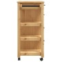 MONZA kitchen cart solid pine wood 84x40x90 cm by , Kitchen and dining carts - Ref: Foro24-376112, Price: 174,81 €, Discount: %