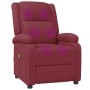 Sillón de masaje de cuero sintético rojo tinto de , Sillones de masaje eléctricos - Ref: Foro24-348465, Precio: 182,99 €, Des...