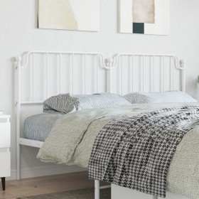 White metal headboard 180 cm by , Headboards and footboards - Ref: Foro24-373972, Price: 31,99 €, Discount: %