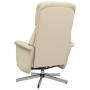 Recliner massage chair with footrest cream fabric by , Armchairs - Ref: Foro24-356675, Price: 196,50 €, Discount: %