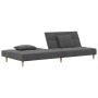 2-Sitzer-Schlafsofa mit zwei Kissen aus hellgrauem Stoff von , Sofas - Ref: Foro24-375792, Preis: 233,59 €, Rabatt: %