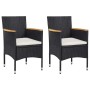 Black 5-Piece Garden Dining Set by , Garden sets - Ref: Foro24-3071865, Price: 412,42 €, Discount: %