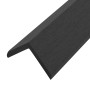 5 units of black WPC angular moldings 170 cm by vidaXL, Floors and carpets - Ref: Foro24-45020, Price: 65,62 €, Discount: %