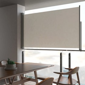 Retractable side awning for patio 140x300 cm cream by vidaXL, Umbrellas - Ref: Foro24-45191, Price: 78,88 €, Discount: %