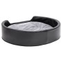 Cama para perros felpa y cuero sintético negro gris 79x70x19 cm de , Camas para perros - Ref: Foro24-171254, Precio: 45,01 €,...