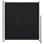 Retractable side awning for patio 140x300 cm in black. by vidaXL, Umbrellas - Ref: Foro24-45190, Price: 56,72 €, Discount: %