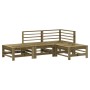 Garden furniture set 4 pieces impregnated pine wood by , Garden sets - Ref: Foro24-3186507, Price: 225,06 €, Discount: %