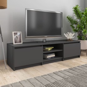 Gray plywood TV cabinet 140x40x35.5 cm by , TV Furniture - Ref: Foro24-800650, Price: 97,43 €, Discount: %