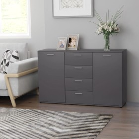 Gray plywood sideboard 120x35.5x75 cm by , Sideboards - Ref: Foro24-801330, Price: 176,99 €, Discount: %