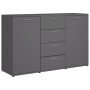 Gray plywood sideboard 120x35.5x75 cm by , Sideboards - Ref: Foro24-801330, Price: 173,61 €, Discount: %