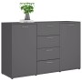 Gray plywood sideboard 120x35.5x75 cm by , Sideboards - Ref: Foro24-801330, Price: 173,61 €, Discount: %