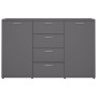 Gray plywood sideboard 120x35.5x75 cm by , Sideboards - Ref: Foro24-801330, Price: 173,61 €, Discount: %