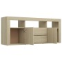 Oak-colored plywood TV cabinet 120x30x50 cm by , TV Furniture - Ref: Foro24-801817, Price: 108,79 €, Discount: %