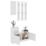 Mueble de entrada madera contrachapada blanco 100x25x76,5 cm de , Armarios roperos - Ref: Foro24-802840, Precio: 121,62 €, De...