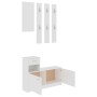 Mueble de entrada madera contrachapada blanco 100x25x76,5 cm de , Armarios roperos - Ref: Foro24-802840, Precio: 121,62 €, De...