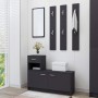 Gray plywood entrance furniture 100x25x76.5 cm by , Wardrobes - Ref: Foro24-802842, Price: 118,71 €, Discount: %